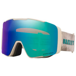 Oakley Line Miner Pro L 007143-15 Μάσκα Σκι & Snowboard Ενηλίκων Μπεζ με Φιμέ Φακό Πράσινο
