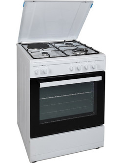 Carad GMW70400 Κουζίνα Ηλεκτρική 60lt με Εστίες Αερίου & Ρεύματος 60cm