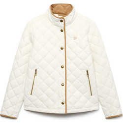 Superdry Γυναικείο Μπουφάν Καπιτονέ Μακρύ Λευκό W5012040A-71D
