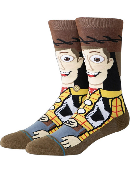 Stance Woody Ανδρικές Κάλτσες Ψηλές με Σχέδια Καφέ A545C26WOO-BRN