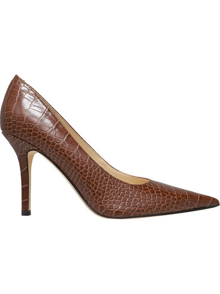 Nine West Gemmha3 Γόβες Δερμάτινες με Τακούνι Στιλέτο Καφέ 10-210