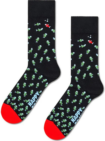 Happy Socks One In A Million Ανδρικές Κάλτσες Ψηλές με Σχέδια Κυπαρισσί P006552