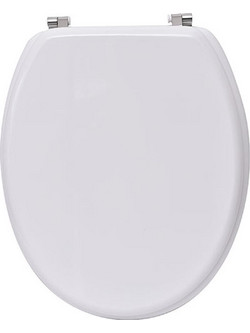 Plastona Καπάκι Λεκάνης Οβάλ Ξύλινο Λευκό 06.4103100