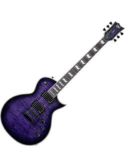 ESP LTD EC-1000QM Ηλεκτρική Κιθάρα Single Cut με Μαγνήτες HH & Ταστιέρα Ebony See Thru Purple Sunburst