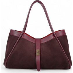 Passaggio Leather Γυναικεία Τσάντα Χειρός Δερμάτινη Μπορντό 5263-KR-04