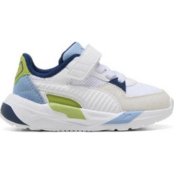 Puma Trinity 2 Παιδικά Sneakers Λευκά Γαλάζια Lime 401492-13