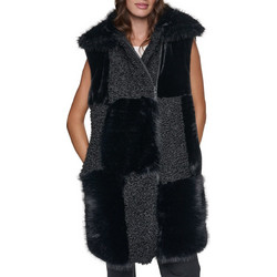 DKNY Γυναικείο Ημίπαλτο Μπουκλέ Μαύρο P6MJTCLB-BLK