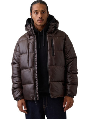 Gap Ανδρικό Μπουφάν Χειμωνιάτικο Puffer Καφέ 908461000