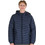 Rebase Ανδρικό Μπουφάν Χειμωνιάτικο Puffer Navy Μπλε RJK-2084