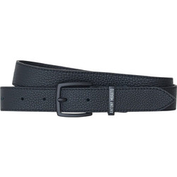 Antony Morato Buckle Belt in Tumbled Calf Leather Ανδρική Ζώνη Δερμάτινη Μαύρη