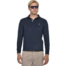 Berto Lucci Ανδρική Μπλούζα Polo Μακρυμάνικη Navy Μπλε 07262-1877-5028