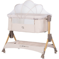 Chipolino Sleep n Fold Λίκνο με Στρώμα & Πλαϊνό Άνοιγμα Μπεζ KOSSF0264CA