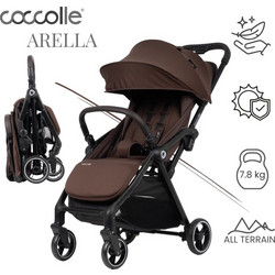 Coccolle Arella Καρότσι Μωρού Μπαστούνι Coffee Brown