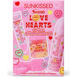 Sunkissed Love Hearts Hand Cream 60ml + Soap & Scrub 250gr + Shower Whip 250ml + Fluffy Headband