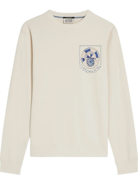 Scotch & Soda Ανδρικό Φούτερ Μπεζ 183336-270