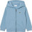 Lacoste Παιδική Ζακέτα Fleece με Κουκούλα και Φερμουάρ Γαλάζια SJ2704-57I