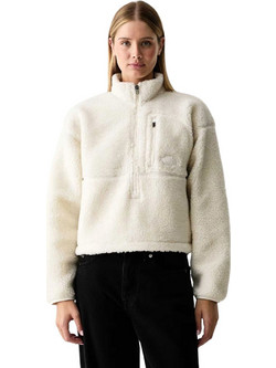 The North Face Extreme Pile Γυναικείο Αθλητικό Φούτερ Εκρού NF0A8KQZ-QLI