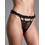 Milena By Paris Γυναικείο Sexy String με Δαντέλα Μαύρο 6968