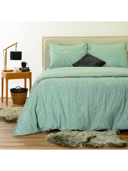 Melinen Σετ Σεντόνια Διπλά 205x270 Casual Line Brooke Aqua
