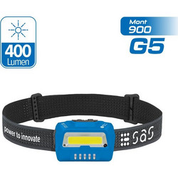 SAS Mont 900 G5 100-85-027-G5 Επαναφορτιζόμενος Φακός Κεφαλής 400lm