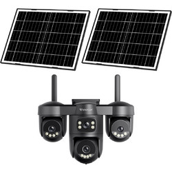 VStarcam AG623FR IP Κάμερα Ασφαλείας SIM 3MP Full HD 4mm Αδιάβροχη Νυκτός Μπαταρίας με Ηλιακό Πάνελ & Αμφίδρομη Επικοινωνία Μαύρη