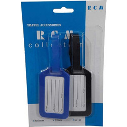 RCM RCM ΕΤΙΚΕΤΕΣ ΒΑΛΙΤΣΑΣ ΤΑΞΙΔΙΟΥ (ΣΕΤ 2 ΤΕΜΑΧΙΩΝ) 611001 ΜΠΛΕ/ΜΑΥΡΟ