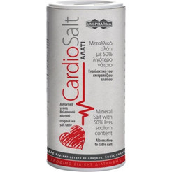 Uni-Pharma CardioSalt Μεταλλικό Αλάτι με 50% Λιγότερο Νάτριο, Εναλλακτικό Τρόφιμο Ειδικής Διατροφής 250g
