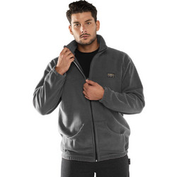 Bodymove Ανδρική Ζακέτα Fleece με Φερμουάρ Ανθρακί 575