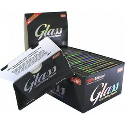 Χαρτάκια 1 και 1/4 Glass Clear Paper κουτί 24τεμ Διάφανο