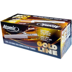 Άδεια τσιγάρα ATOMIC GOLD LINE Tubes 275 με μακρύ φίλτρο 24mm