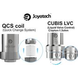 Ανταλλακτικές κεφαλές Joyetech CUBIS LVC Clapton 1.5ohm ρυθμιζόμενες και QCS επισκευάσιμες (5 coils)