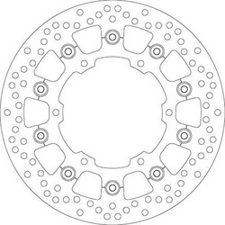 ΔΙΣΚΟΠΛΑΚΑ ΜΠΡΟΣΤΑ SBS YAMAHA TDM 900 02'-13' / XT 660Z TENERE 08'-14' / XT 660 04'-15'