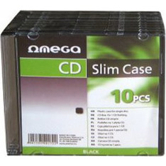 ΘΗΚΕΣ CD OMEGA SLIM CASE BLACK 10TEM OM40172