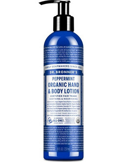 Dr. Bronner's Peppermint Hand & Body Ενυδατική Lotion Σώματος 237ml