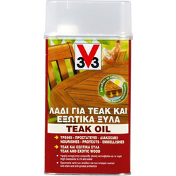V33 Teak Λάδι Εμποτισμού Ξύλου Έτοιμο προς Χρήση 0.5lt