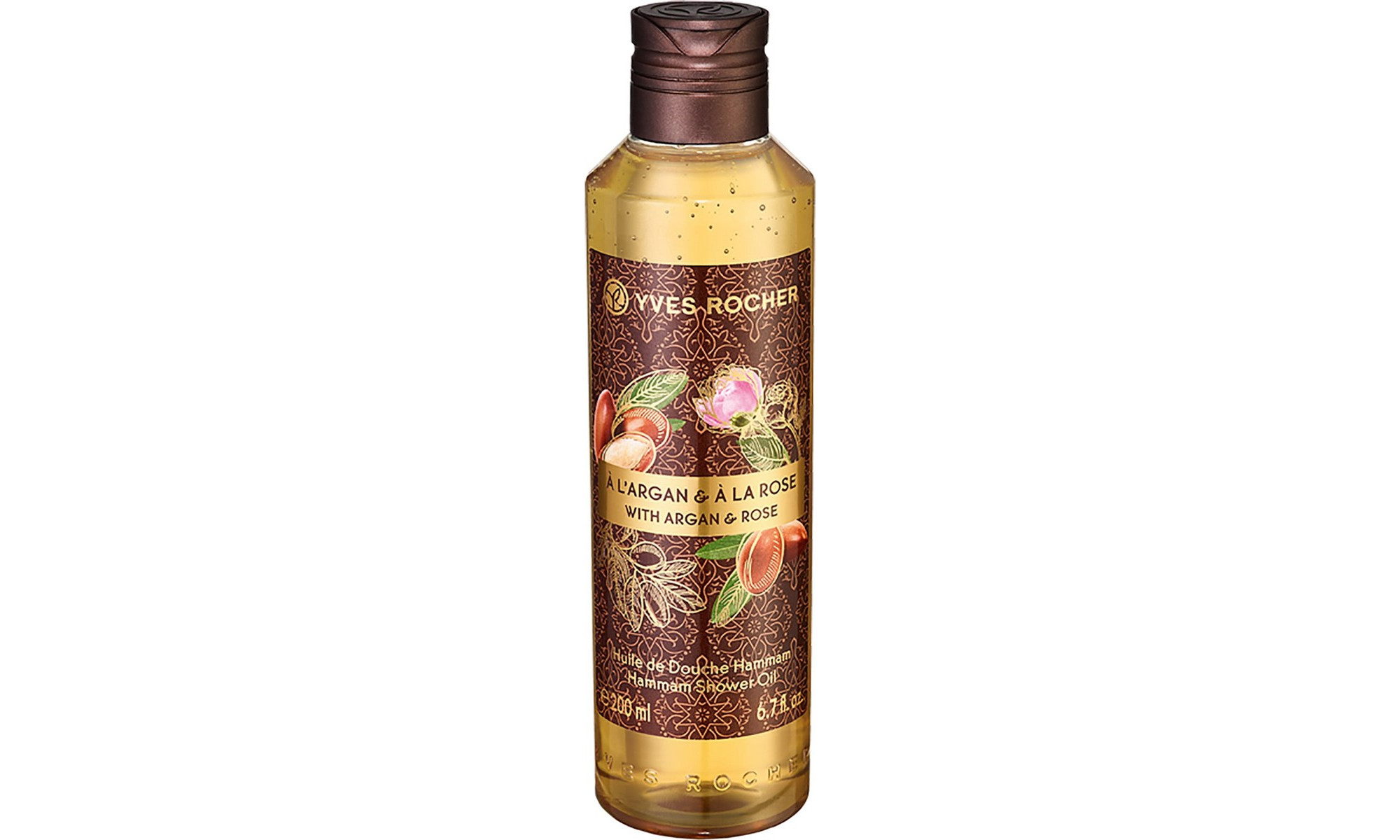 Yves Rocher Argan & Rose Petals Shower Oil 200ml BestPrice.gr