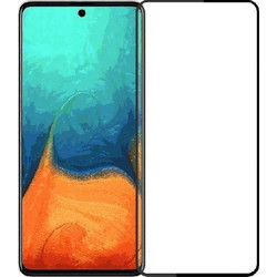 Full Face Tempered Glass Black (Galaxy A71) (Με πλήρη εφαρμογή σε όλα τα σημεία και όχι μόνο στις άκρες.)