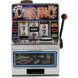 Κουμπαράς Κουλοχέρης, 11.5x10x17.5 cm, Lucky Slot Machine Money Box - Aria Trade