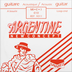 Savarez 1011 Argentine New Concept Χορδή Ακουστικής Κιθάρας E Plain Steel 10" Extra Light Tension