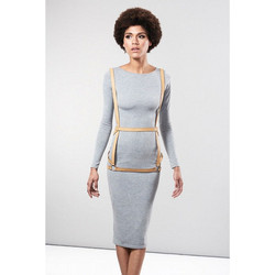 Bijoux Indiscrets Maze Arrow Dress Harness Brown