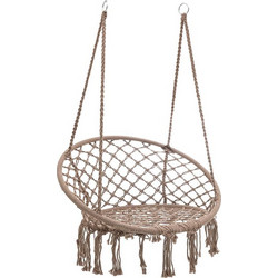 Inart Κούνια Με Σχοινί Καφέ 60x80x135 Κωδ. 3-50-243-0014