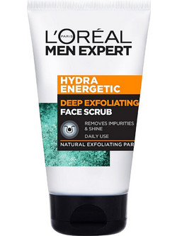 L'Oreal Paris Hydra Energetic Unclogging Pores Scrub Προσώπου για Μαύρα Στίγματα 100ml