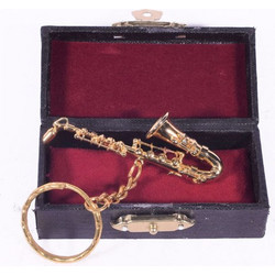 Vintage διακοσμητικό - Μπρελόκ Σαξόφωνο 6.0cm