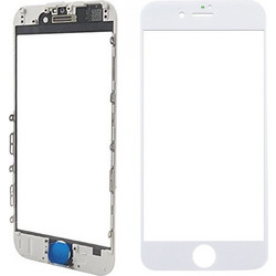 Τζάμι Αφής Με Πλαίσιο Λευκό iPhone 8 Plus - Glass Lens with Front Bezel White i8 Plus