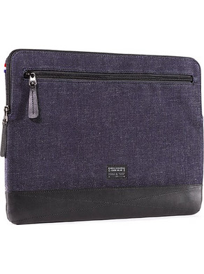 Decoded Leather Slim Sleeve for Macbook Pro Θήκη Laptop 16" Blue