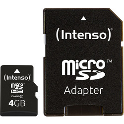 Intenso microSDHC 4GB Class 10 + Adapter