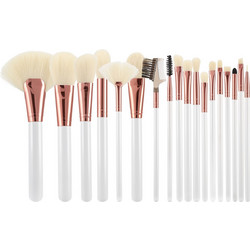Tools For Beauty White & Rose Gold Σετ Πινέλα Μακιγιάζ 18τμχ