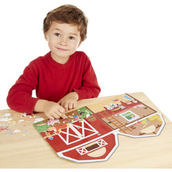 Melissa & Doug Επαναχρησιμοποιούμενα Puffy Αυτοκόλλητα Φάρμα 52 Τεμ. 19408