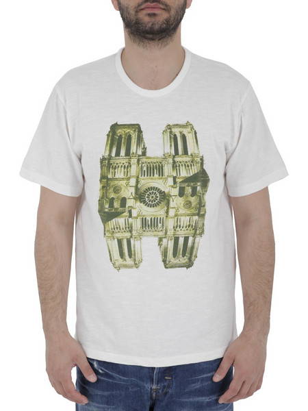Μπλούζα Κοντομάνικη Tee Library Notre Dame De Paris MAES-0037-OFFWHITE Ανδρικό