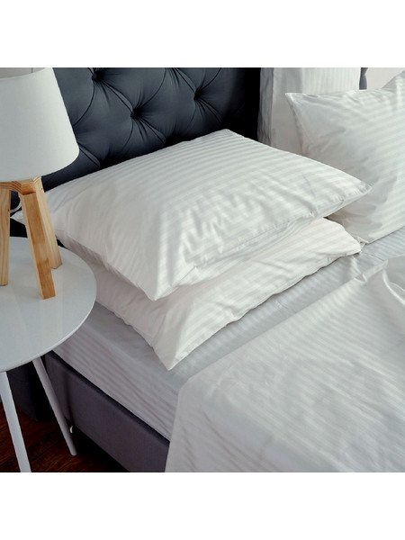 SB Home Σετ Σεντόνια Υπέρδιπλα Βαμβακοσατέν 250x280cm Lusso Cream
